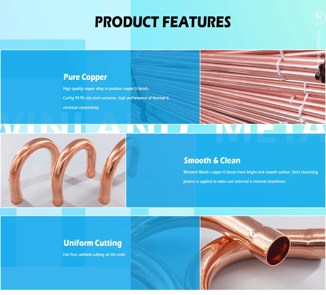 Tee Connection U Bend Refrigeration Copper Elbow Press Connector Fitting Plumbing Copper Fitting